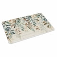 thumbnail image 1 of Green Brown Botanical Doormat Outdoor Entrance 24"x36", Farmhouse Eucalyptus Leaves Rustic Absorb Moisture Dirt Door Mats, Non-Slip Rubber Backing Floor Mats Indoor, Low-Profile Front Door Rugs, 1 of 9