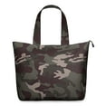 thumbnail image 1 of Green Brown Camo Mixed Shapes Pattern Travel Tote Bags for Women Carry On,Large Weekender Bags for Women Travel,Multi Functional Duffle Bag for Work,Shopping,Sports, 1 of 5