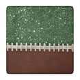 thumbnail image 1 of Green and Brown Football Stitch Pattern Square Fitted Tablecloth with Elastic Edge,Square Table Cover,Washable Elastic Table Cover for Home Kitchen Party Decor 34"x34", 1 of 6