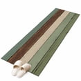 thumbnail image 1 of Green Brown Large Area Rugs for Bedroom Living Room, Soft Non Slip Carpet Bedside Rug, Country Wood Grain Abstract Stripe Rectangular Floor Cover Kitchen Accent Rug 2'x6' for Dining Room/Office, 1 of 9