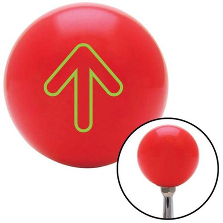 Green Bubble Directional Arrow Up Red Shift Knob with M16 x 1.5 Insert Shifter Auto Brody