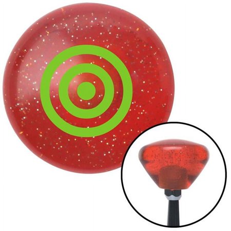 Green Bulls Eye Orange Retro Metal Flake Shift Knob with M16 x 1.5 Insert Shifter Brody