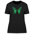 thumbnail image 1 of Green Butterfly Insect T-Shirt Women -Image by Shutterstock, Female x-Large, 1 of 2