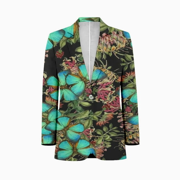 Green Butterfly Mens Suits Shawl Collar Slim Fit Suit Mens Groom Jacket Tuxedos for Wedding Dress Evening