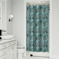 thumbnail image 1 of Green Butterfly Pattern Shower Curtain 36"x72" ,Bathroom Decorative Shower Curtains Set with 12 Hooks,Modern Waterproof Washable Shower Curtain, 1 of 6