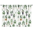 thumbnail image 1 of Green Cactus Curtains-blackout Curtains Bedroom Decor Living Room Darkening Grommet Window Drapes 2 Panels Set 41"x63", 1 of 2