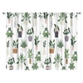 thumbnail image 1 of Green Cactus Curtains-blackout Curtains Bedroom Decor Living Room Darkening Grommet Window Drapes 2 Panels Set 52"x 84", 1 of 2