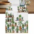 thumbnail image 1 of Green Cactus Table Runner 72 Inches, Summer Watercolor Botanical Leaf Plant Bed Runner Dresser Scarves Tabletop for Indoor Outdoor Parties/Ceremony/Banquet, 16" x 72", 1 of 9
