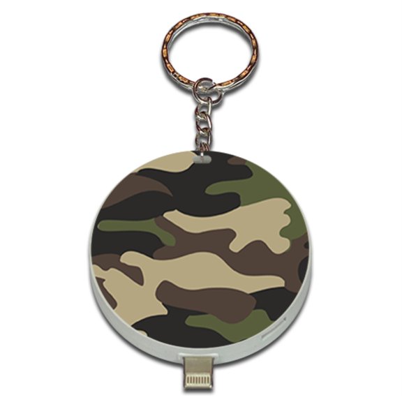 Green Camo Charger Power Bank Key-Chain