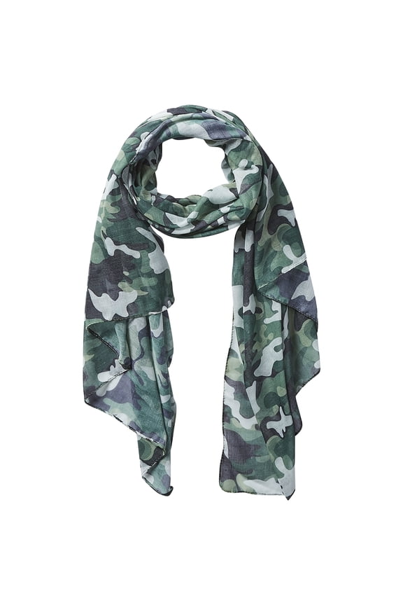 Green Camo Insect Shield Scarf