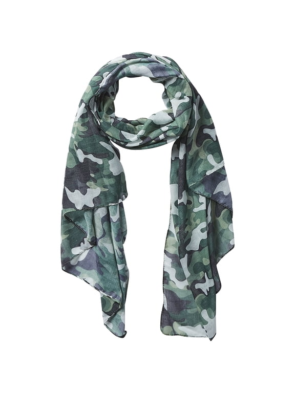 Green Camo Insect Shield Scarf