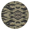 thumbnail image 1 of Green Camo Tiger Stripe Pattern Round Fitted Tablecloth with Elastic Edge,Dining Table Cover Waterproof,Outdoor Round Tablecloth for Camping,Dining,Indoor and Outdoor, 1 of 7