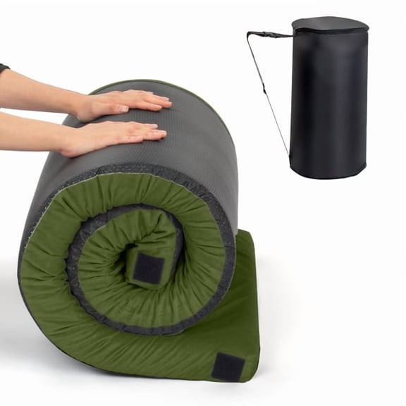 Green Camping Sleeping Pad, 75252.5 Inch Thick Outdoor Sleep Mat