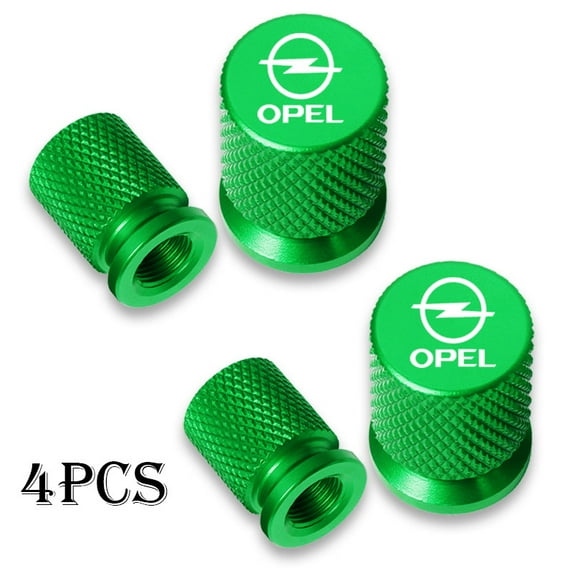 Green-Car Wheel Center Caps, Car Stem Covers, Dustproof, Waterproof, Opel Insignia Astra HGJ Antara Vectra Vivaro Corsa Zafira