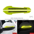 Green Car reflective stickers door edge anticollision strips fenders