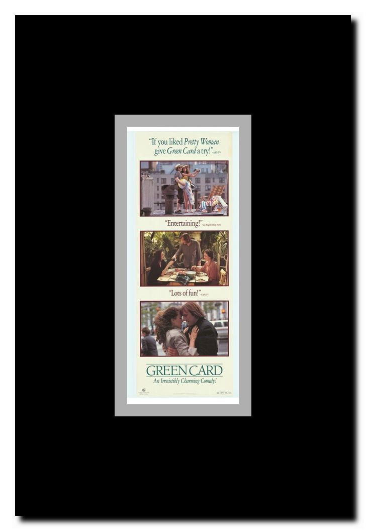 Green Card Framed Movie Poster