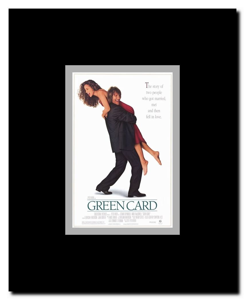 Green Card Framed Movie Poster