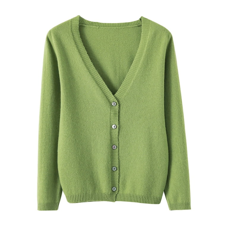 Soft Knit Cardigan Set in Green selling