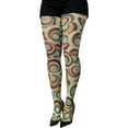 thumbnail image 1 of Green Carnaby Patterned Tights for Women Malka Chic S/M, 1 of 3