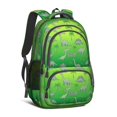 thumbnail image 1 of Green Cartoon Dinosaurs Pattern Cute School Backpack Bag with Padded Back and Adjustable Shoulder Straps 16.9 X 12.6 X 5.9 Inches, 1 of 5