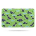 thumbnail image 1 of Green Cartoon Dinosaurs Ponds Pattern Bathroom Rugs Mat,Non Slip Microfiber Bathroom Rug,Rubber Backing,Soft Bathroom Mats for Bathroom Floor,Tub and Shower,17x30in(43x75cm), 1 of 5