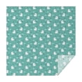 thumbnail image 1 of Green Cartoon Unicorn Pattern Square Tablecloth,Waterproof Square Table Cover,Wipeable Spillproof Washable Table Cover for Home Kitchen Party Decor 42"X42"(107x107cm), 1 of 6