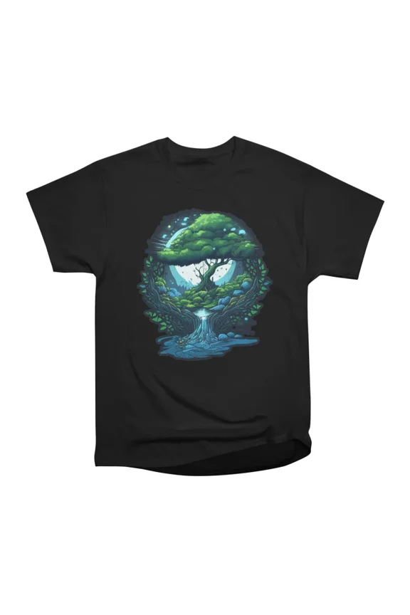 Green Cascade T-Shirt Tee Gift For Him Merch For Her Apparel For Friend