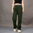 thumbnail image 1 of Green Casual Pants Women's Outdoor Quick Drying with Multiple Pockets and Detachable Style Elastic Windbreaker Pants, 1 of 6