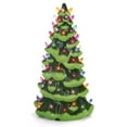 thumbnail image 1 of Green Ceramic Table Top Christmas Tree (13, Multicolor Lights), 1 of 6
