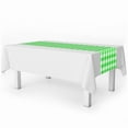 thumbnail image 1 of Green Checkered Gingham 6 Pack Premium Disposable Plastic Table Runner 14 x 108 Inch. Decorative Table Runner for Dinner Parties & Events, Decor By Grandipity, 1 of 4