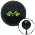 thumbnail image 1 of Green Checkered Racing Flags Black Metal Flake Shift Knob with M16 x 1.5 Insert, 1 of 1