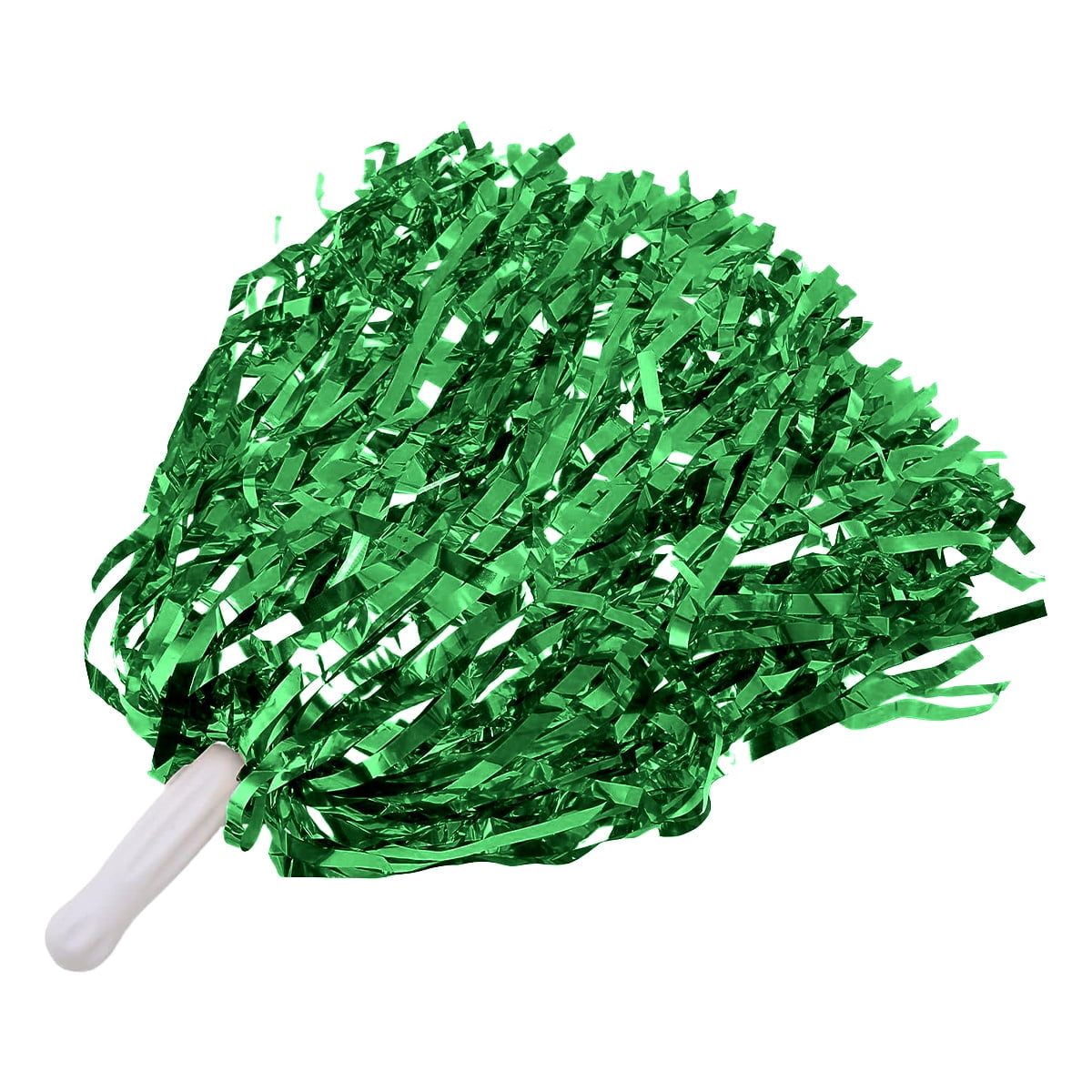 Green Cheerleading pom poms with Straight Handle for kindergarten and