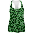 thumbnail image 1 of Green Cheetah Print All Over Womens Work Out Tank Top - X-Large, 1 of 1