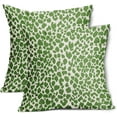 thumbnail image 1 of Green Cheetah Throw Pillow Covers 16X16 Inches Set of 2 Leopard Decorative Pillow Cases Animal Wildlife Pillow Cover with Zipper Home Decor for Sofa Couch Housewarming Gift Bed Porch Outdoor, 1 of 6