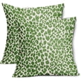 thumbnail image 1 of Green Cheetah Throw Pillow Covers 18X18 Inches Set of 2 Leopard Decorative Pillow Cases Animal Wildlife Pillow Cover with Zipper Home Decor for Sofa Couch Housewarming Gift Bed Porch Outdoor, 1 of 6
