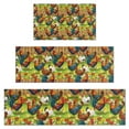 thumbnail image 1 of Green Chicken Farm Pattern Kitchen Rugs Sets Of 3,Kitchen Runner Rugs Non Skid Washable,Decorative Kitchen Floor Mats for Kitchen,Sink,Laundry,17"x30"+ 17"x47" + 17"x59", 1 of 6