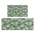 thumbnail image 1 of Green Chicken Pattern Kitchen Rugs Sets Of 2,Anti Fatigue Kitchen Mat Rugs Non Slip Washable,Decorative Kitchen Floor Mats for Kitchen,Sink,Laundry,17"x30"+17"x47", 1 of 7