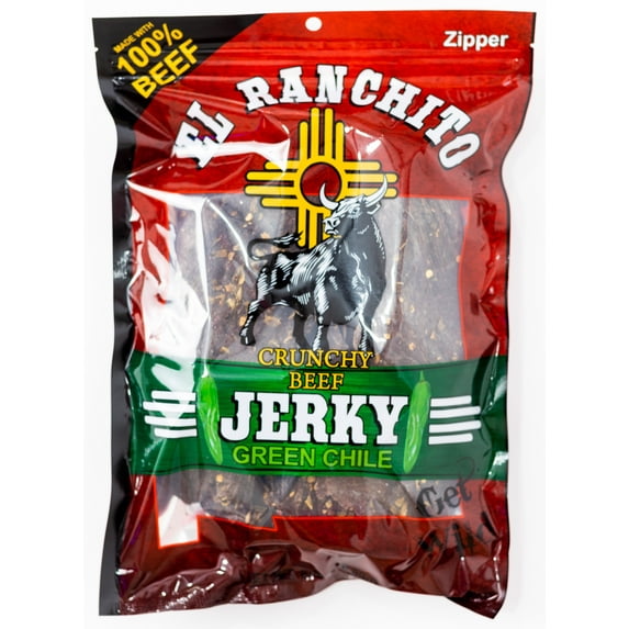 Green Chile - El Ranchito Crunchy Beef Jerky NET WT. 6 O Z