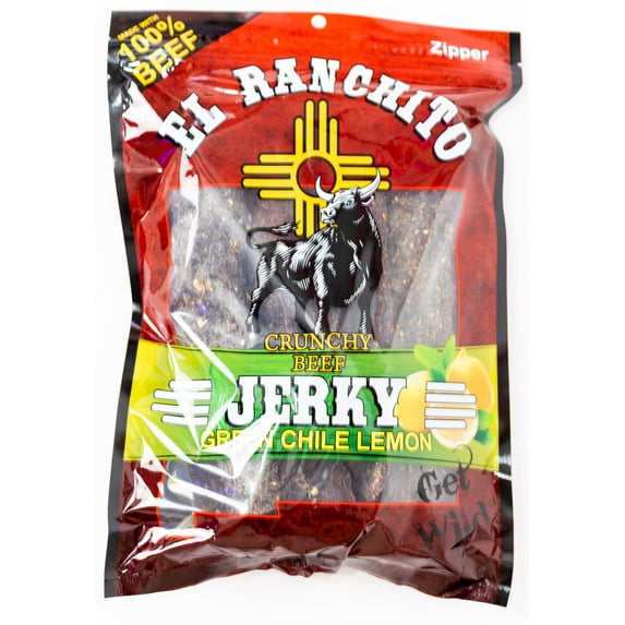 Green Chile Lemon - El Ranchito Crunchy Beef Jerky NET WT. 6 OZ