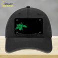 thumbnail image 1 of Green Chili Offset Novelty License Plate Hat Unconstructed Cotton Black, 1 of 1