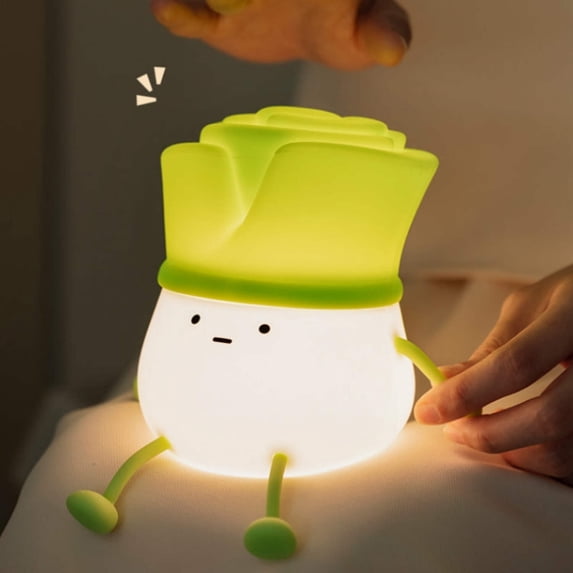 Green Chinese OnionNight Light Decompression Desktop Decoration Home Decor