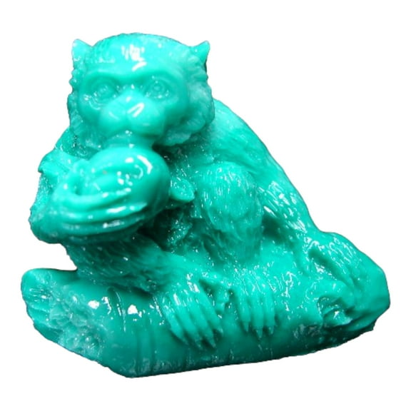Green Chinese Zodiac Monkey Statue