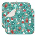 thumbnail image 1 of Green Christmas Baking Pattern Dish Drying Mat for Kitchen 1 Pack, Ultra Absorbent Microfiber Dishes Drainer Mats,16x18in(41x46cm), 1 of 6