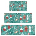 thumbnail image 1 of Green Christmas Baking Pattern Kitchen Rugs Sets Of 3,Kitchen Runner Rugs Non Skid Washable,Decorative Kitchen Floor Mats for Kitchen,Sink,Laundry,17"x30"+ 17"x47" + 17"x59", 1 of 6