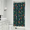 thumbnail image 1 of Green Christmas Dinosaur and Snowman Pattern Shower Curtain 36"x72" ,Bathroom Decorative Shower Curtains Set with 12 Hooks,Modern Waterproof Washable Shower Curtain, 1 of 6