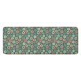 thumbnail image 1 of Green Christmas Floral Pattern Kitchen Rug Mat,Kitchen Runner Rugs Non Skid Washable,Decorative Kitchen Floor Mats for Kitchen,Sink,Laundry,17"x47.2", 1 of 7