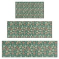 thumbnail image 1 of Green Christmas Floral Pattern Kitchen Rugs Sets Of 3,Kitchen Runner Rugs Non Skid Washable,Decorative Kitchen Floor Mats for Kitchen,Sink,Laundry,17"x30"+ 17"x47" + 17"x59", 1 of 6
