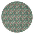 thumbnail image 1 of Green Christmas Floral Pattern Round Blanket,Comfortable Soft Flannel Throw Blanket,All Season,Warm Lightweight Blankets for Sofa Bed Couch Living Room Chair 60"x60", 1 of 5