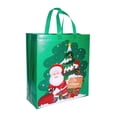 thumbnail image 1 of Green Christmas Gift Bag Portable Gift Bag Christmas Non Woven Bag Shopping Bag Large Size For Holiday Gifts Green Color, 1 of 6