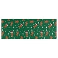 thumbnail image 1 of Green Christmas Gingerbread Man Pattern Kitchen Rug Mat,Kitchen Runner Rugs Non Skid Washable,Decorative Kitchen Floor Mats for Kitchen,Sink,Laundry,17"X47", 1 of 5